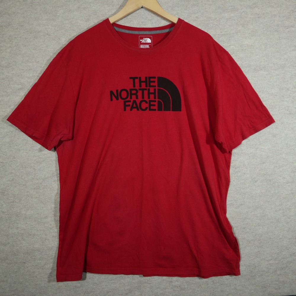 The North Face T Shirt Mens XL Red Graphic Logo Cotton Short Sleeve Gorpcore Tee